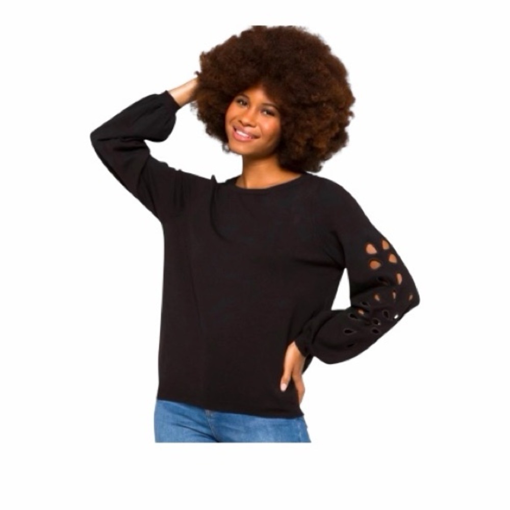 VERO MODA, BRANDI, NWOT, WOMENS, BLACK PULLOVER SWEATER. SIZE XL